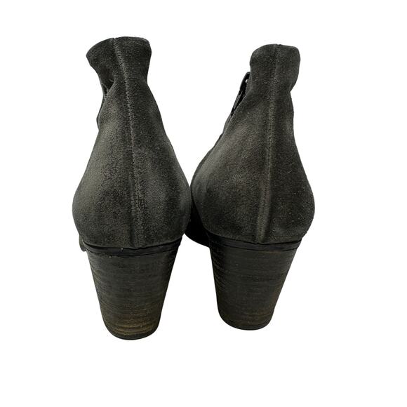 Paul Green Ankle Booties Women's Size UK 4.5 US 7 Dark Gray Suede Boots - Picture 5 of 9